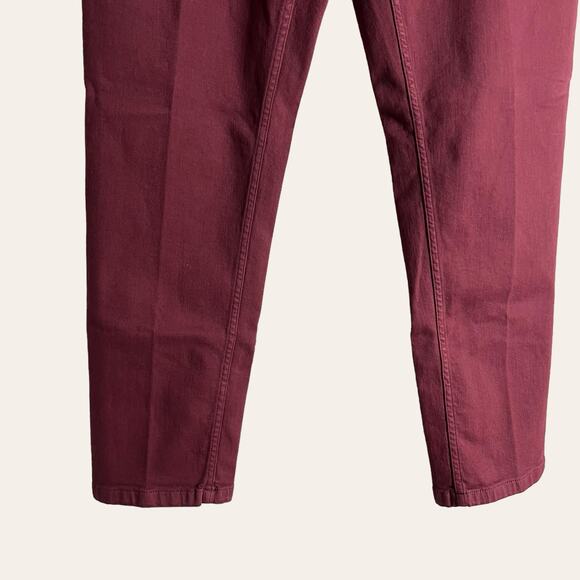 Eleventy Men’s Red Slim Fit 5-Pocket Pants Size 38 - Picture 4 of 10